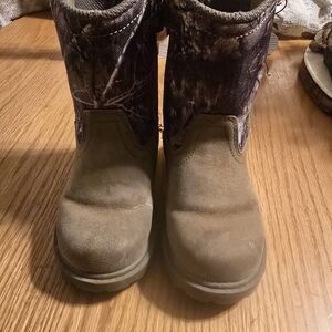 Magellan Outdoors Kids Boots - Brown and Camouflage